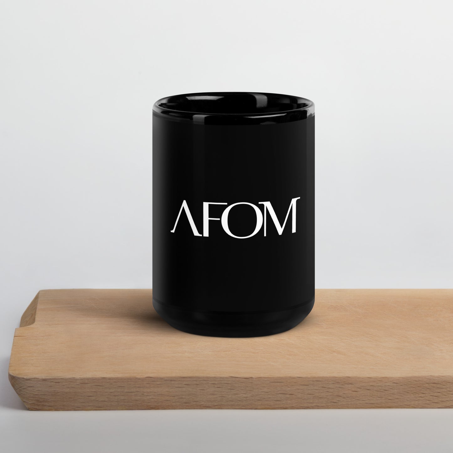 AFOM Black Glossy Mug